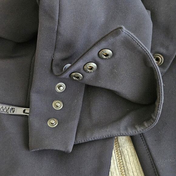 Veronica Beard Navy Scuba Jacket Cashmere Dickey | Women's 4 | MINOR FLAWS - Picture 15 of 16